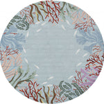 90 X 90 Blue Polyester Rug