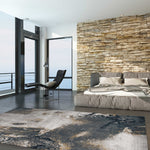 90 X 90 Blue Polyester Rug