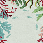 2' x 7' Ivory Ocean Lagoon Runner Rug