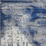 7'x10' Ice Blue Machine Woven Abstract Indoor Area Rug