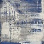 7'x10' Ice Blue Machine Woven Abstract Indoor Area Rug