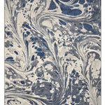 8'x10' Grey Blue Machine Woven Abstract Marble Indoor Area Rug