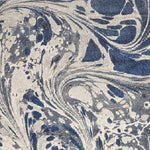 8'x10' Grey Blue Machine Woven Abstract Marble Indoor Area Rug