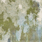 7'x10' Teal Blue Machine Woven Watercolor Indoor Area Rug