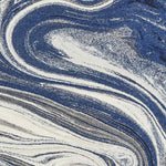 5inches x 7inches Blue Abstract Design Indoor Area Rug