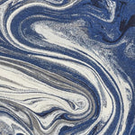 5inches x 7inches Blue Abstract Design Indoor Area Rug