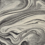 3inchesx5inches Grey Black Machine Woven Marble Indoor Area Rug