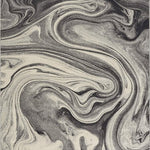 5inchesx8inches Grey Black Machine Woven Marble Indoor Area Rug