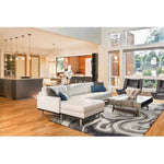 5inchesx8inches Grey Black Machine Woven Marble Indoor Area Rug