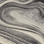 5inchesx8inches Grey Black Machine Woven Marble Indoor Area Rug
