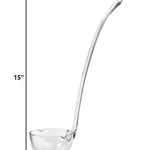 Mouth Blown Lead Free Crystal Gravy Dressing or Punch Ladle