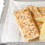 18 Mouth Blown Rectangular Edge Silver Serving Platter or Tray