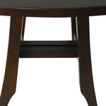 Compact Curvilinear Teak Shower or Outdoor Bench in Brown Finish