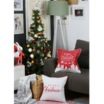 Set of 4 18inches Merry Christmas Gift Throw Pillow Cover in Multicolor