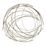 Silver Metal Abstract Round hanging Wall Art Decor