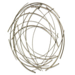 Silver Metal Abstract Round hanging Wall Art Decor