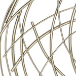 Silver Metal Abstract Round hanging Wall Art Decor