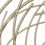 Gold Metal Abstract Round hanging Wall Art Decor