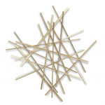 Gold Metal Abstract Linear Strips Wall Art Decor