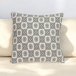 Neutral Grey Mosaic Throw Pillow