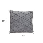Ash Diamond Throw Pillow