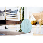 18inches Rustic Farmhouse Turquoise Wooden Large Egg