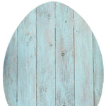 18inches Rustic Farmhouse Turquoise Wooden Large Egg