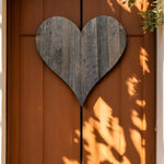 18inches Rustic Farmhouse Gray Wooden Heart