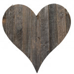 18inches Rustic Farmhouse Gray Wooden Heart