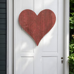 18inches Rustic Farmhouse Red Wooden Heart
