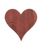 18inches Rustic Farmhouse Red Wooden Heart