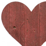 18inches Rustic Farmhouse Red Wooden Heart