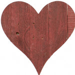 18inches Rustic Farmhouse Red Wooden Heart