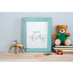 14inches x 18inches Rustic Farmhouse Light Aqua Blue Wood Frame