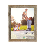 18inches x 24inches Rustic Farmhouse Gray Wood Frame