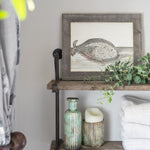 20inches x 30inches Rustic Farmhouse Weathered Gray Wood Frame