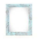 24inches x 30inches Rustic Farmhouse Light Aqua Blue Wood Frame