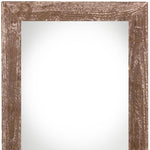 24inches x 30inches Rustic Farmhouse Brown Wood Frame