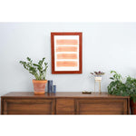 24inches x 30inches Rustic Farmhouse Red Wood Frame