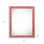 24inches x 30inches Rustic Farmhouse Red Wood Frame