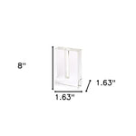 Modern Clear 8 Block Optical Crystal Vase