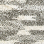 2inches x 3inches Gray and Ivory Geometric Pattern Scatter Rug