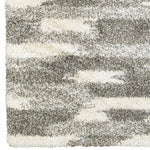 2inches x 3inches Gray and Ivory Geometric Pattern Scatter Rug