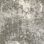 4inches x 6inches Gray and Ivory Distressed Abstract Area Rug