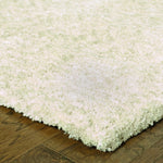 8inches x 11inches Modern Shag Ivory Indoor Area Rug
