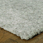 8inches x 11inches Modern Shaggy Soft Gray Indoor Area Rug