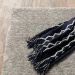 8inches x 11inches Modern Shaggy Soft Gray Indoor Area Rug