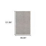 8inches x 11inches Modern Shaggy Soft Gray Indoor Area Rug