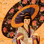 24inches x 32inches Asia via Honolulu Vintage Travel Wall Art