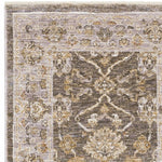 8inches Beige Grey Machine Woven Oriental Indoor Runner Rug